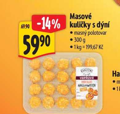 Masové kuličky s dýní 300 g