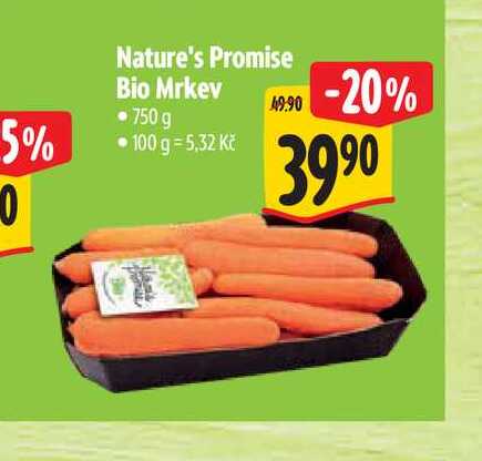 Nature's Promise Bio Mrkev 750 g