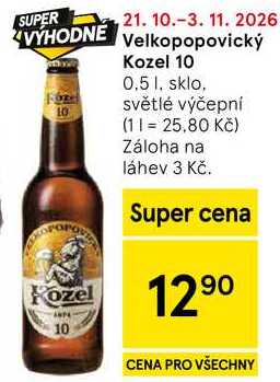 Velkopopovický Kozel 10, 0.5 l