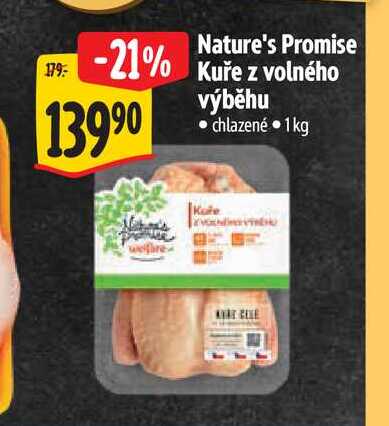 Nature's Promise Kuře z volného výběhu 1 kg