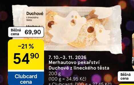 Merhautovo pekařství Duchové z lineckého těsta, 200 g