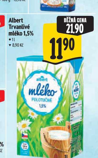  Albert Trvanlivé mléko  1 l