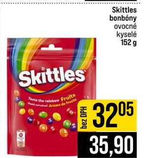 Skittles bonbóny ovocné kyselé 152 g