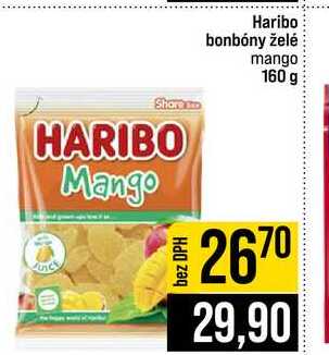 Haribo bonbóny želé mango 160 g