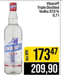 Vikoroff Triple Distilled Vodka 37,5% 0,7l
