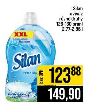 Silan aviváž různé druhy 126-130 praní 2,77-2,86l