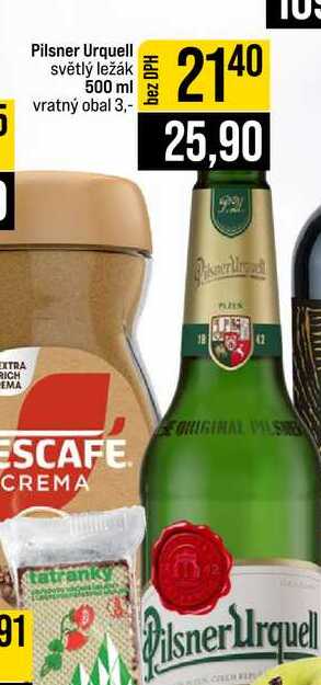 Pilsner Urquell světlý ležák 500 ml