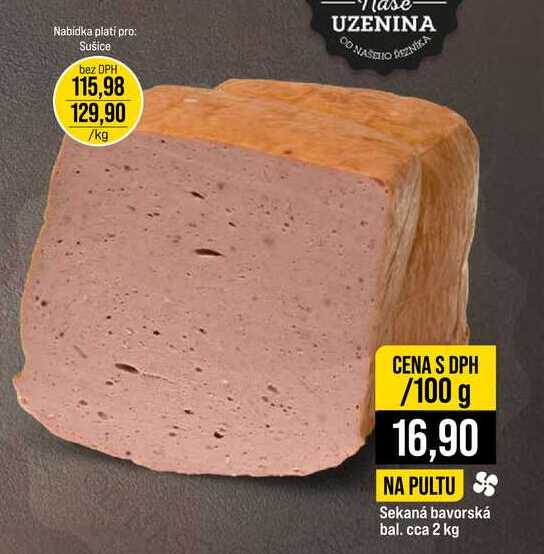 Sekaná bavorská bal. cca 2 kg 100g