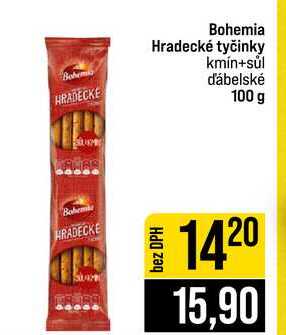 Bohemia Hradecké tyčinky kmín+sül ďábelské 100 g