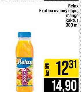 Relax Exotica ovocný nápoj mango kaktus 300 ml