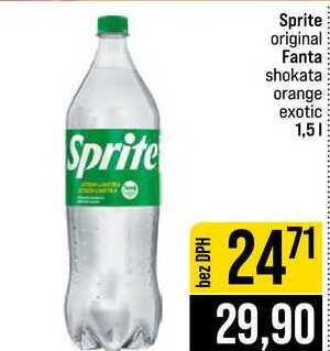 Sprite original Fanta shokata orange exotic 1,5l