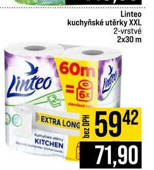 Linteo kuchyňské utěrky XXL 2-vrstvé 2x30 m 