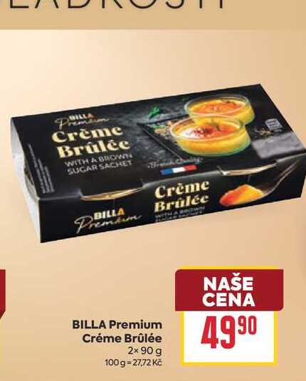 BILLA Premium Créme Brûlée 2x 90 g