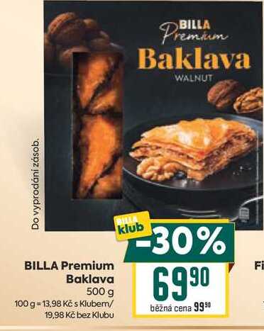 BILLA Premium Baklava 500 g 