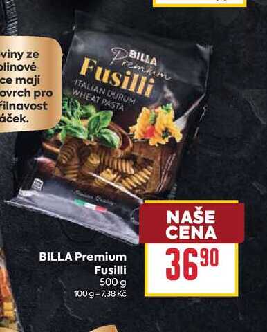 BILLA Premium Fusilli 500 g 