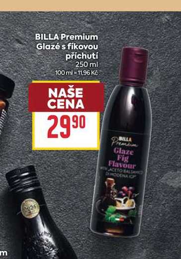 BILLA Premium Glazes fíkovou příchutí 250 ml 