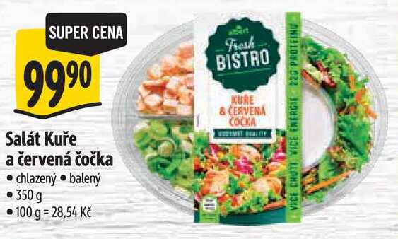 Salát Kuře a červená čočka, 350 g