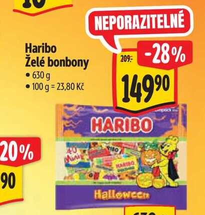 Haribo Želé bonbony, 630 g