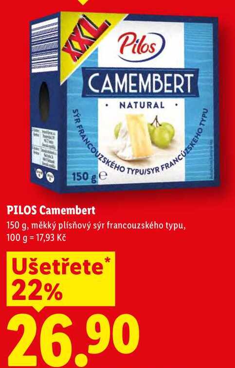PILOS Camembert, 150 g