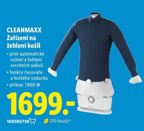CLEANMAXX Zařízení na žehlení košil