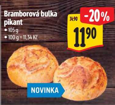 Bramborová bulka pikant, 105 g