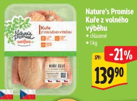 Nature's Promise Kuře z volného výběhu, 1 kg
