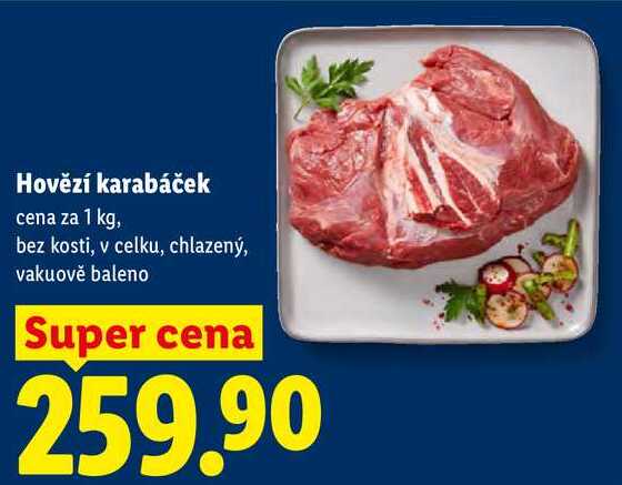 Hovězí karabáček, cena za 1 kg