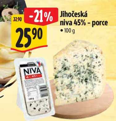 Jihočeská niva 45% - porce, 100 g