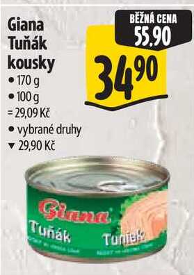 Giana Tuňák kousky, 170 g