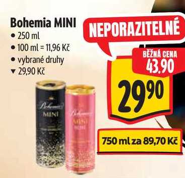 Bohemia MINI 250 ml 