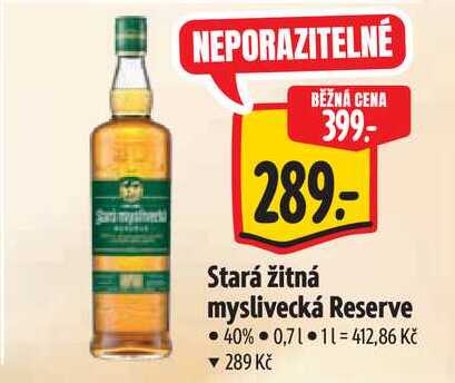   Stará žitná myslivecká Reserve 0,7 l