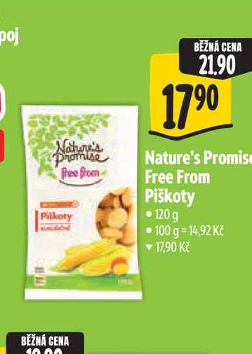 Nature's Promise Free From Piškoty 120g