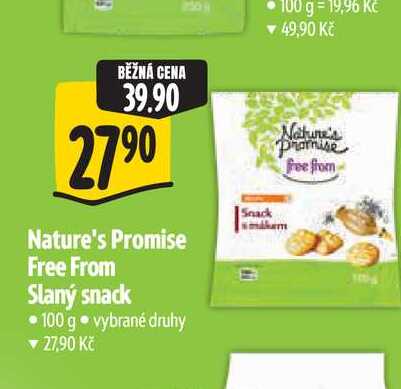 Nature's Promise Free From Slaný snack 100 g