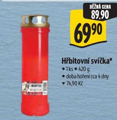 Hřbitovní svíčka* 