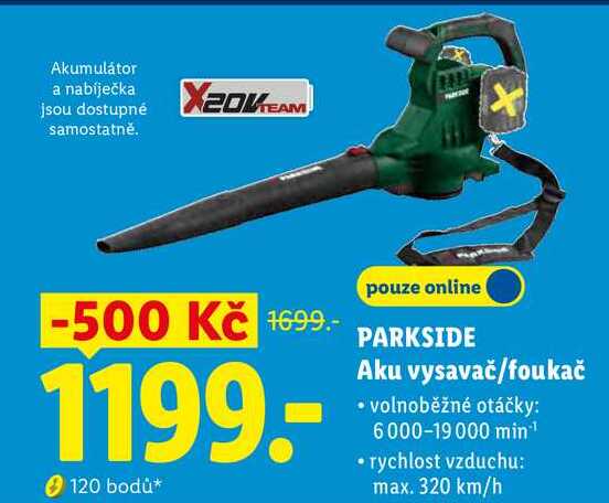 PARKSIDE Aku vysavač/foukač