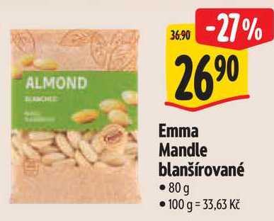 Emma Mandle blanšírované, 80 g