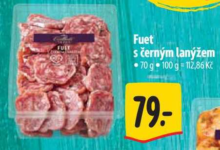 Fuet s černým lanýžem, 70 g