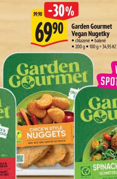 Garden Gourmet Vegan Nugetky, 200 g