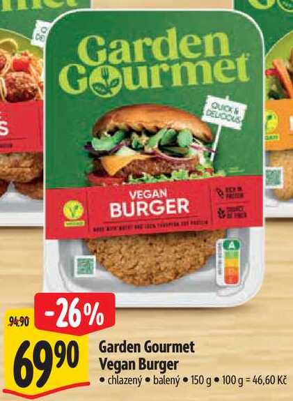 Garden Gourmet Vegan Burger, 150 g