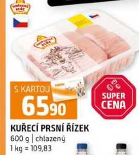 KUŘECÍ PRSNÍ ŘÍZEK 600 g chlazený