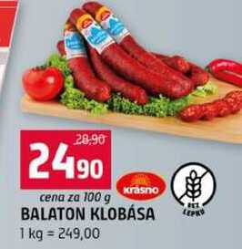 BALATON KLOBÁSA 100g