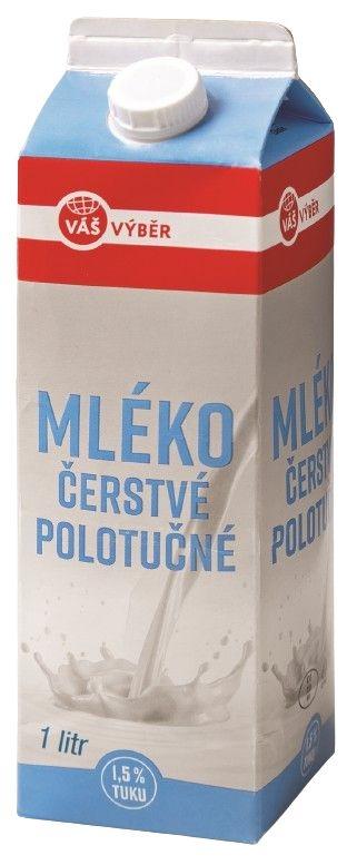 VÁŠ VÝBĚR Mléko čerstvé, 1 l