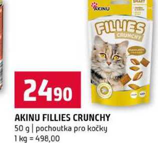 AKINU FILLIES CRUNCHY 50 g pochoutka pro kočky
