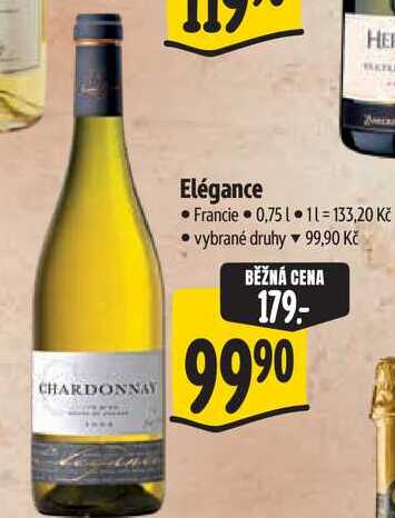 Elégance, 0,75 l