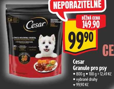 Cesar Granule pro psy, 800 g