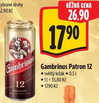 Gambrinus Patron 12, 0,5 l