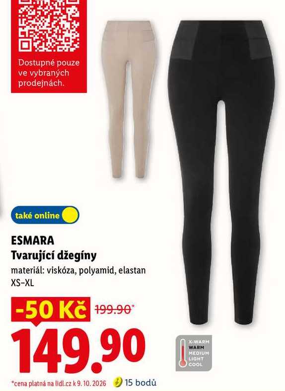 ESMARA Tvarující džegíny 