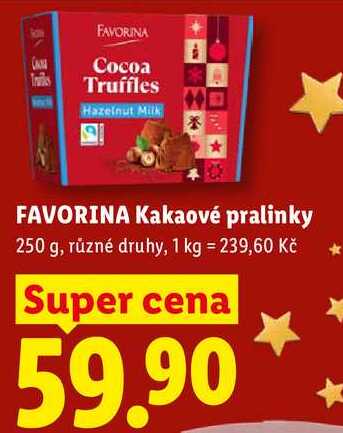 FAVORINA Kakaové pralinky, 250 g 