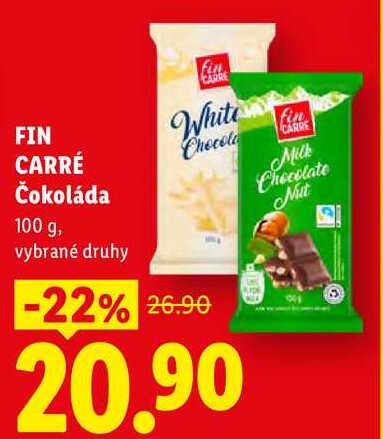 FIN CARRÉ Čokoláda, 100 g