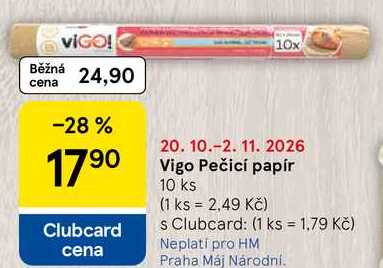 Vigo Pečicí papír, 10 ks